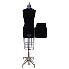 PGM-Pro 604 - Black Dressmaker Ladies Form with Hip, sizes 4-12