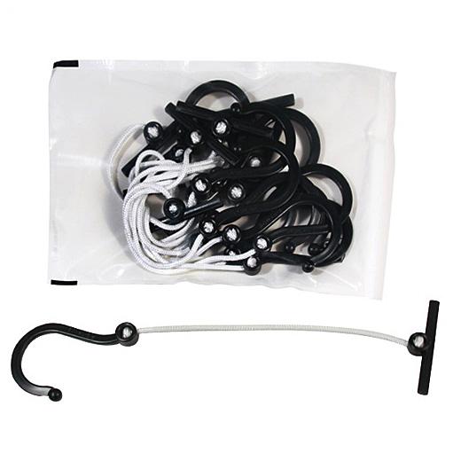 PGM Heavy Duty Plastic Pattern Hook: Holds 25lbs, 10pcs - 802D