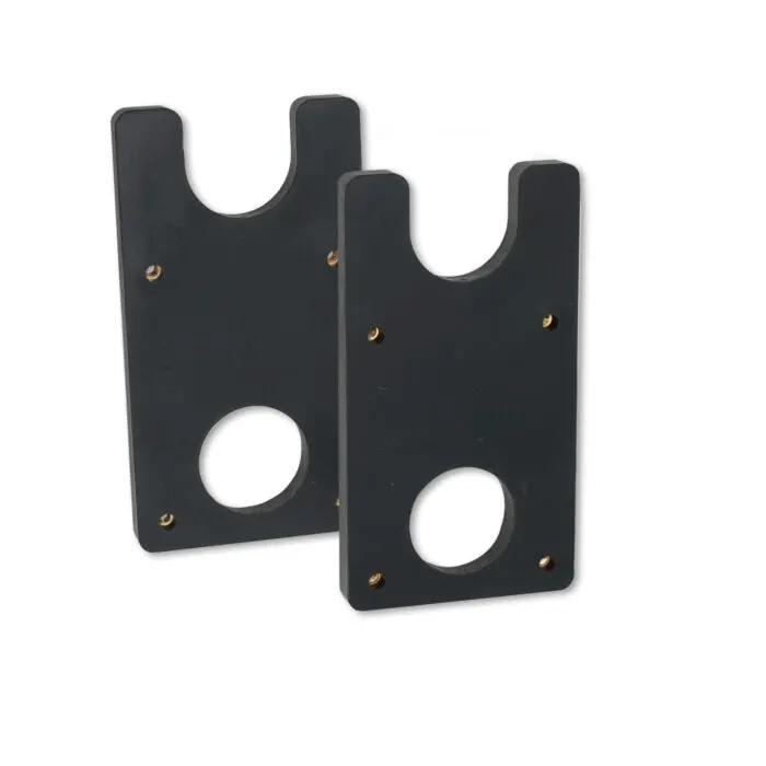 HQ Loft Pole Cradles by Handi Quilter, black metal quilting frame accessories, pair