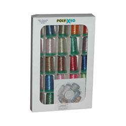 25 Spools Poly-X40 Variegated Polyester Thread W/ Conversion CD
