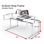 Qnique 15 PRO Long Arm Quilting Machine with FREE Q-Zone Hoop Frame