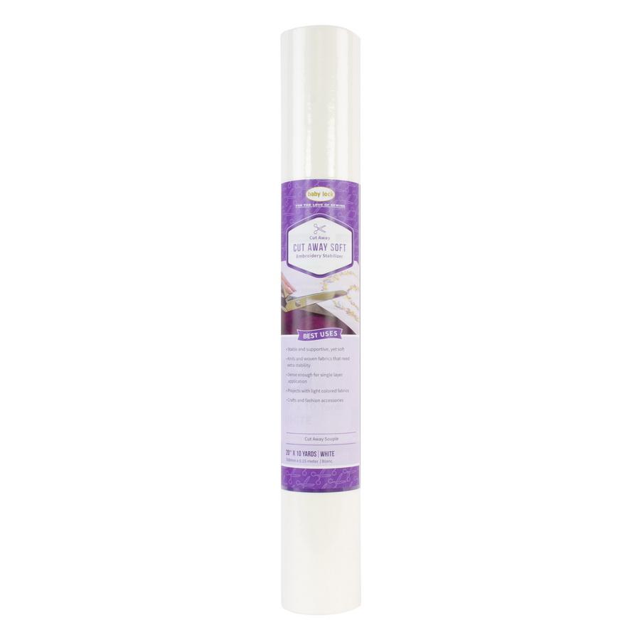 Baby Lock Cut Away Soft 2.0 Oz White Stabilizer - Sewingmachinesplus.com