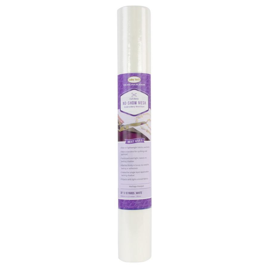 Baby Lock No Show Fusible Mesh Cut Away Stabilizer 20" x 10 Yd - Sewingmachinesplus.com