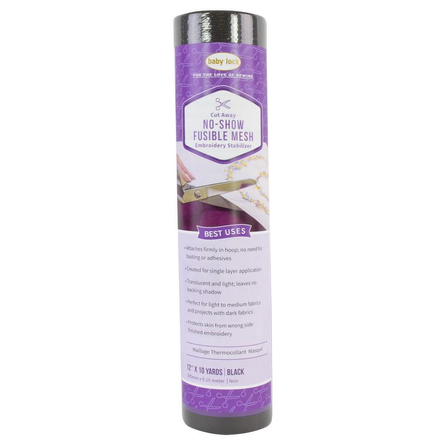 Baby Lock No Show Fusible Mesh Cut Away Stabilizer 1.5 Oz