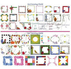Quilt Labels embroidery designs by Dakota Collectibles, 970350; assorted 4x4 and 5x7 sewing-field frames