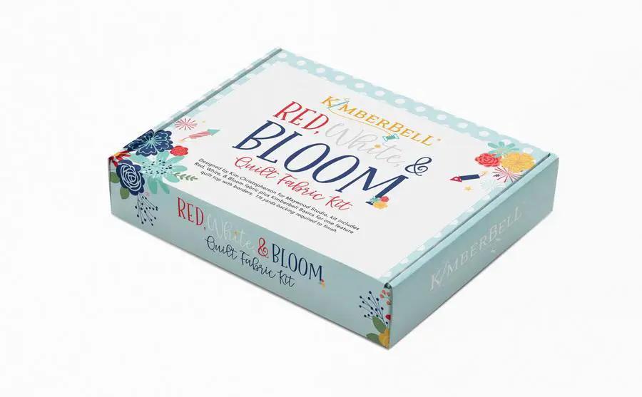 Kimberbell Red, White and Bloom Fabric Kit (KIT - MASRWB) - Sewingmachinesplus.com