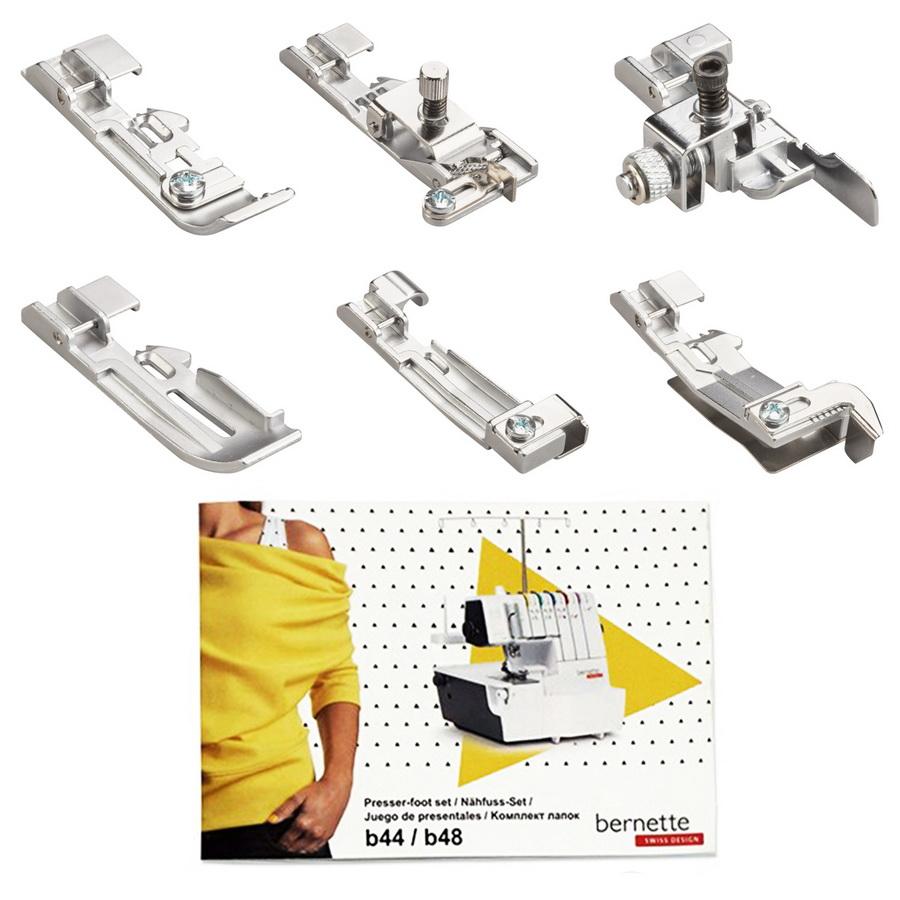 Bernette 6 Piece Sewing Feet Kit for b44/b48/b64 Machines - Sewingmachinesplus.com