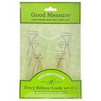 Good Measure Low Shank Every Ribbon Candy Quilting Template Ruler 4 PC Set - Sewingmachinesplus.com