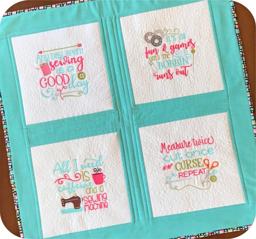 Embroidery Garden Sewing Sayings - Sewingmachinesplus.com