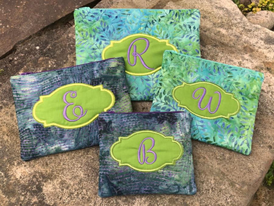 Embroidery Garden Top Zip Bags Set - Sewingmachinesplus.com