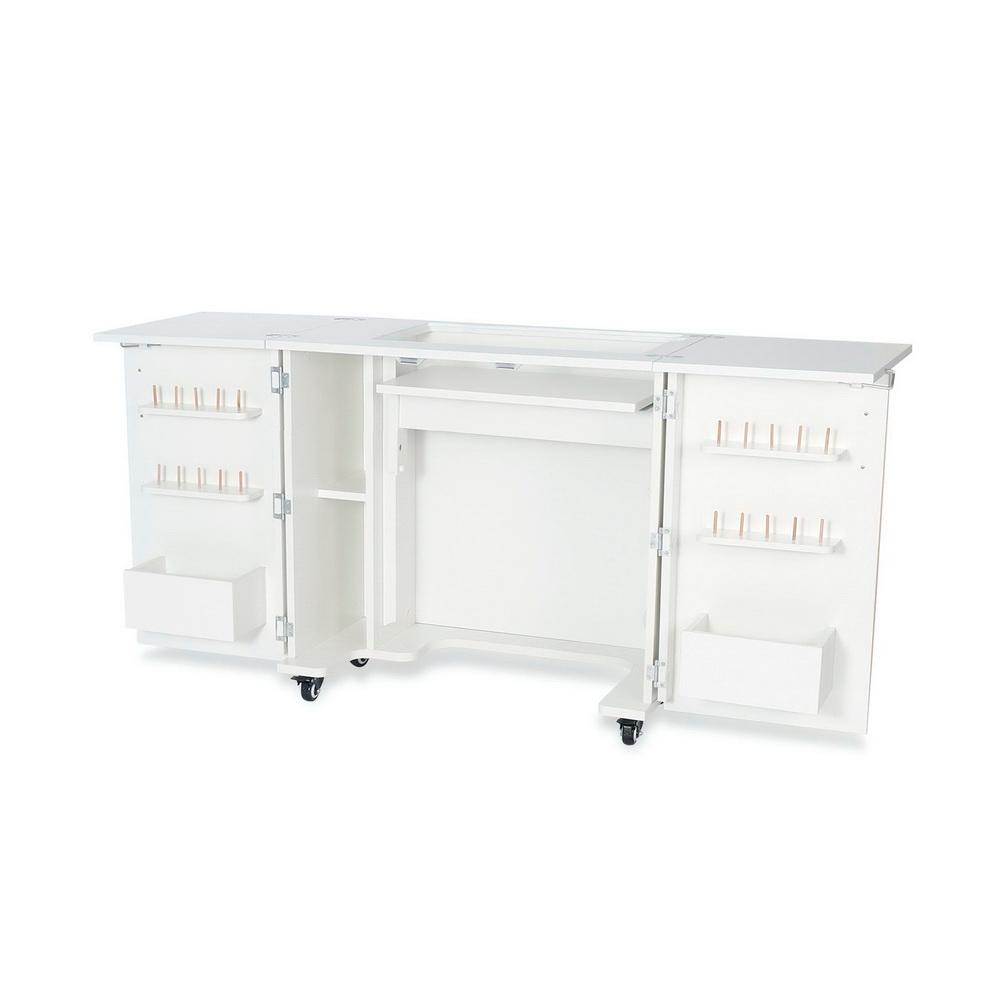 Kangaroo Sewing Furniture Bandicoot 2 Cabinet White Ash b8211 Studio Set With Kiwi Storage Cabinet - Sewingmachinesplus.com