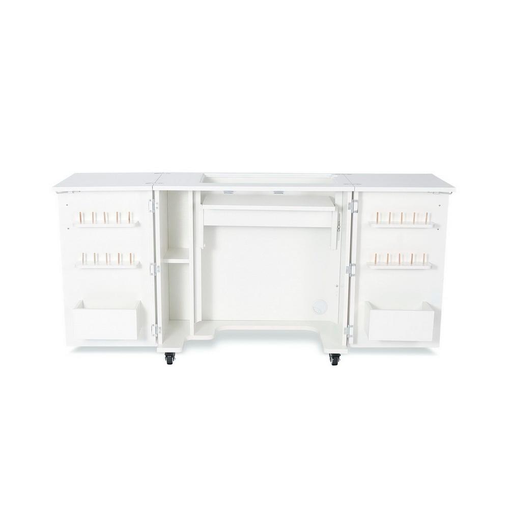Kangaroo Sewing Furniture Bandicoot 2 Cabinet White Ash b8211 Studio Set With Kiwi Storage Cabinet - Sewingmachinesplus.com