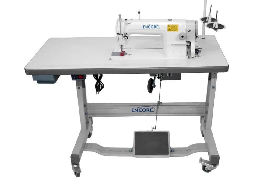 Encore 8700 Industrial Machine with Unassembled Table and Servo Motor (Assembled Table Leg Option Available) - Sewingmachinesplus.com