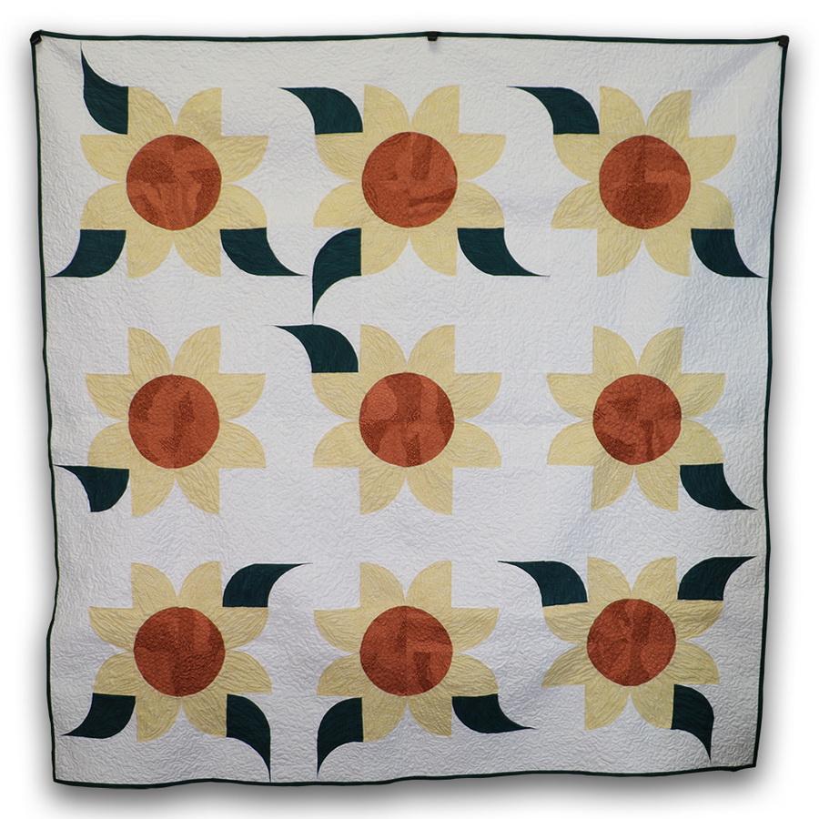 Ready to Sew Sunflower Wall Hanging Pre - cut Quilt Kit - Sewingmachinesplus.com