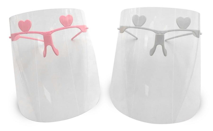 High Quality Face Shield in White or Pink - 10 Pack (FREE 4oz. Bottle of Hand Sanitizer Included) - Sewingmachinesplus.com