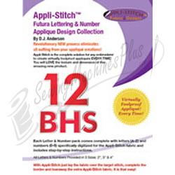 Appli-Stitch Futura Lettering & Number Pack