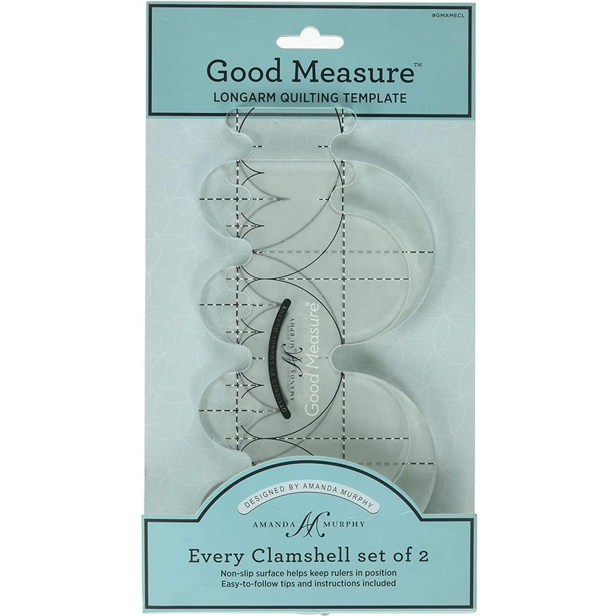 Good Measure Every Clamshell Quilting Template Ruler 2 PC Set - Sewingmachinesplus.com