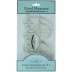 Good Measure Every Clamshell Quilting Template Ruler 2 PC Set - Sewingmachinesplus.com