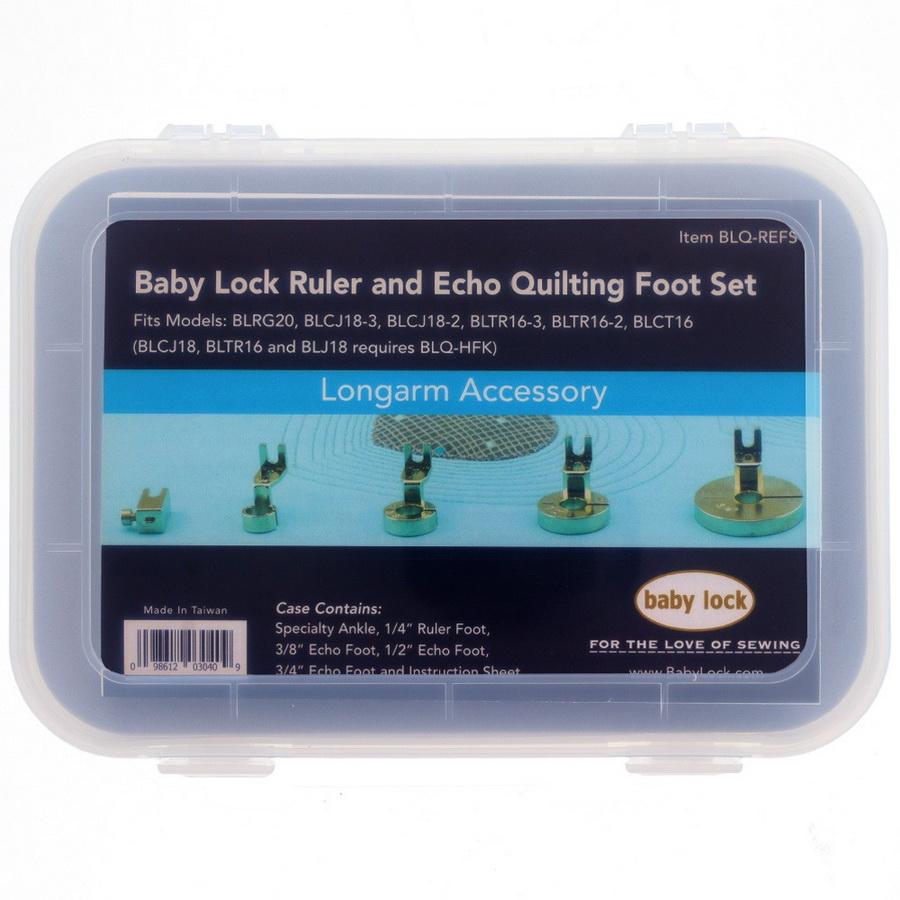 Baby Lock Ruler Echo Presser Feet 5 PC Set - Sewingmachinesplus.com