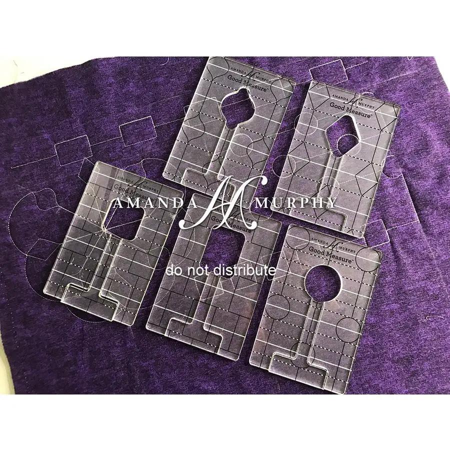 Good Measure Low Shank Mini Lollipop Quilting Template Ruler 5 PC Set - Sewingmachinesplus.com