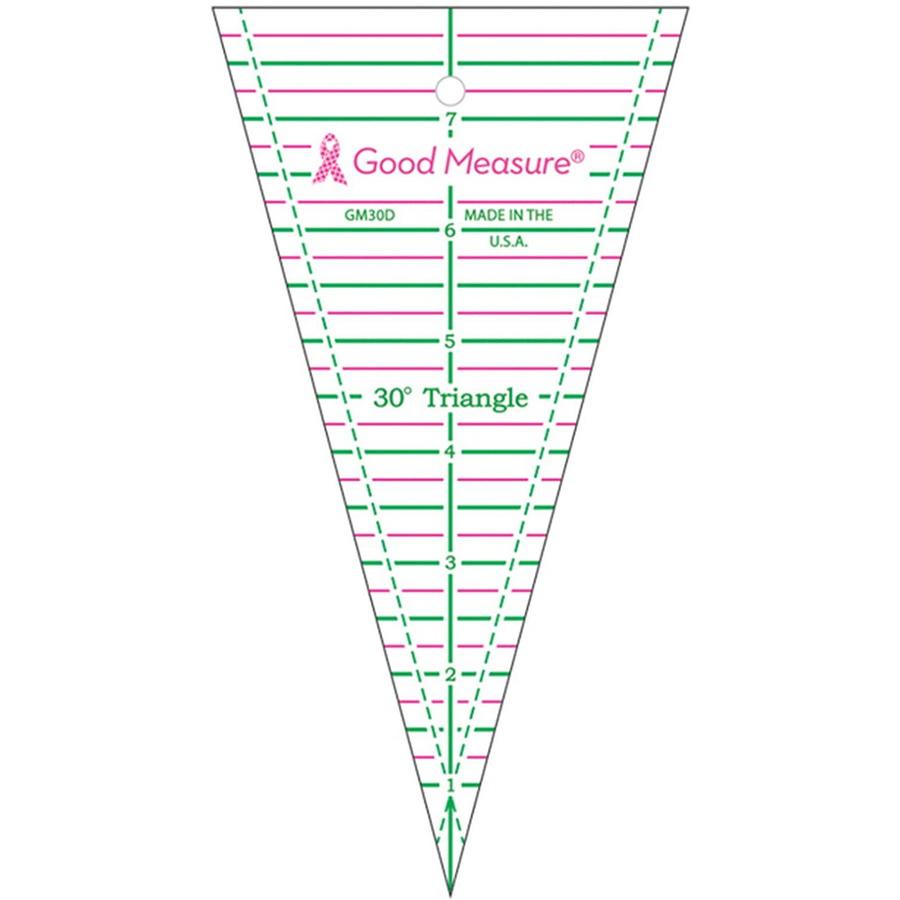Good Measure Amanda Murphy 30 Degree Triangle Ruler - Sewingmachinesplus.com