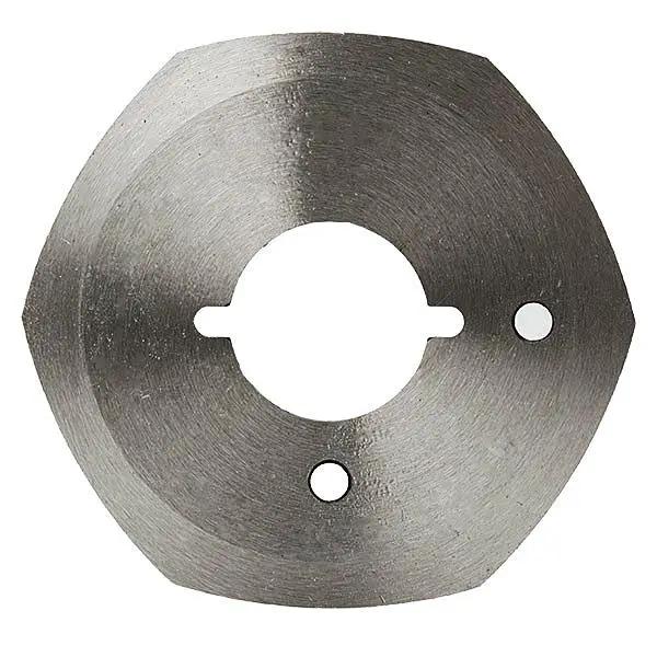 Reliable 1000FR rotary cutter disc, 2-inch cloth cutter part, metallic with central and mounting holes