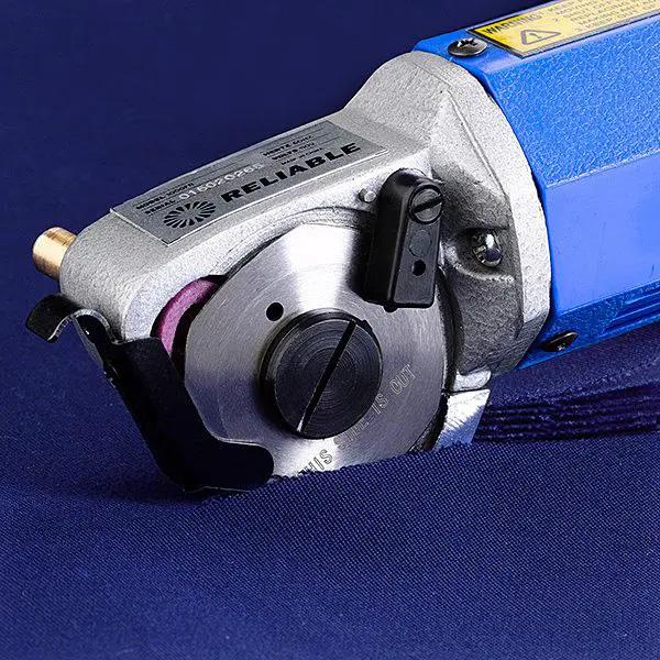 Reliable 1000FR blue rotary cloth cutter with metal head and 2-in blade.