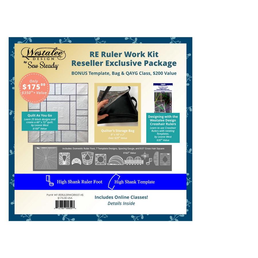 Sew Steady Exclusive Ruler Work Kit - Sewingmachinesplus.com