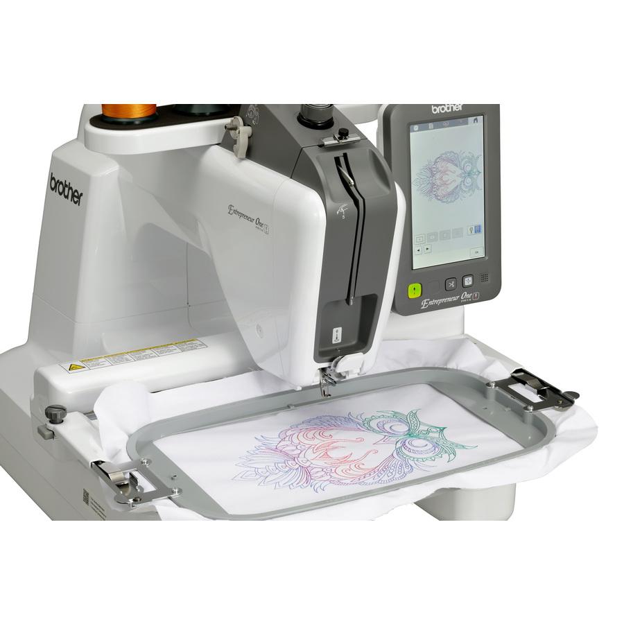 Brother Entrepreneur PR1X Single Needle Free Arm Embroidery Machine - Sewingmachinesplus.com