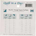 Quilt in a Day Triangle Square Up Ruler 6.5in (7066Z) - Sewingmachinesplus.com