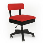 Arrow Height Adjustable Hydraulic Sewing Chair H8180 Madame Scarlet - Sewingmachinesplus.com