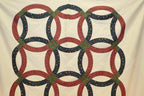 Ready to Sew Bittersweet Double Wedding Ring Pre - cut Quilt Kit - Sewingmachinesplus.com