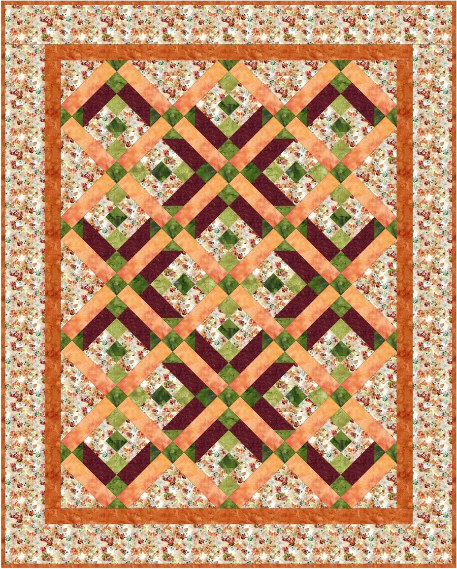 Ready to Sew Garden State of Mind Pre - cut Quilt Kit - Sewingmachinesplus.com