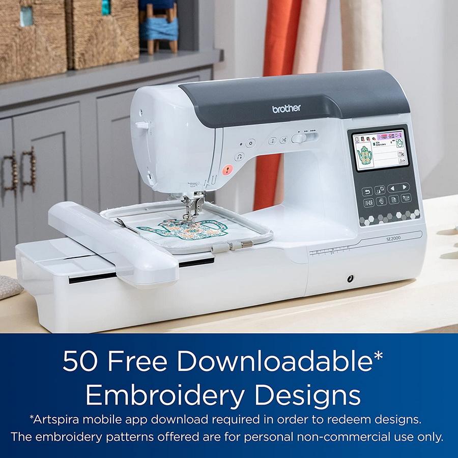 Brother SE2000 WLAN Sewing and Embroidery Machine - Sewingmachinesplus.com