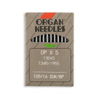 Organ Medium Ball Point (SUK) Straight Stitch Industrial Machine Needles - Size 16 - DPx5, 135x5, 134R/1955 - 10/Pack - Sewingmachinesplus.com