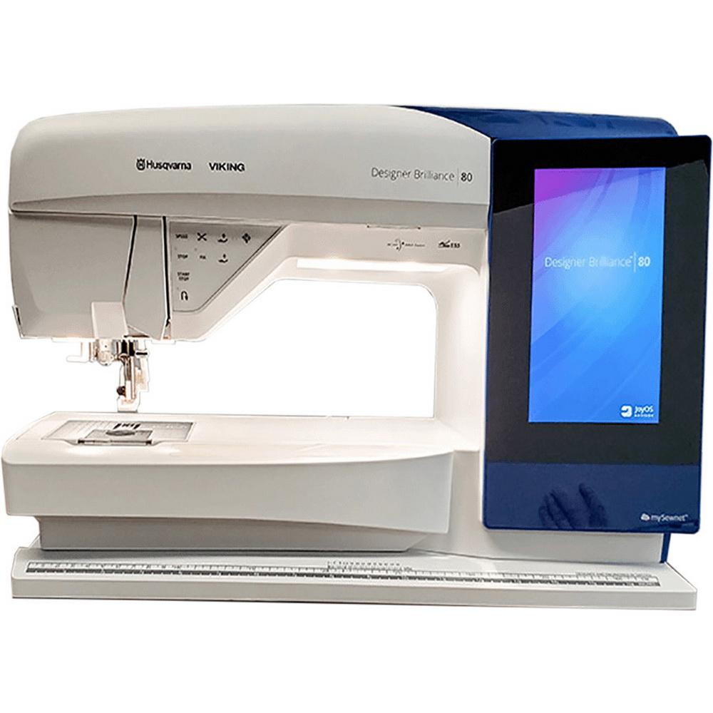 Designer Brilliance 80 Sewing Machine with optional Embroidery Unit Factory Serviced - Sewingmachinesplus.com