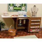 Arrow 98500 Sewnatra Compact Sewing Cabinet - Oak Finish