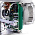Sewquiet 6000SM brushless 12-coil servo motor drive board with green PCB and white connectors