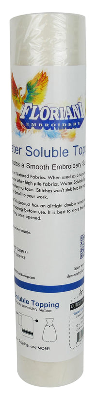 Floriani Water Soluble Topping, 10in. x 10 yds