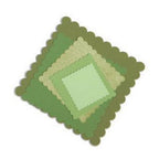Sizzix Framelits Dies Squares, Scallop - Sewingmachinesplus.com
