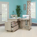 Koala Quilters Vision Cabinet With Caddie - Grey Oak Q-G001