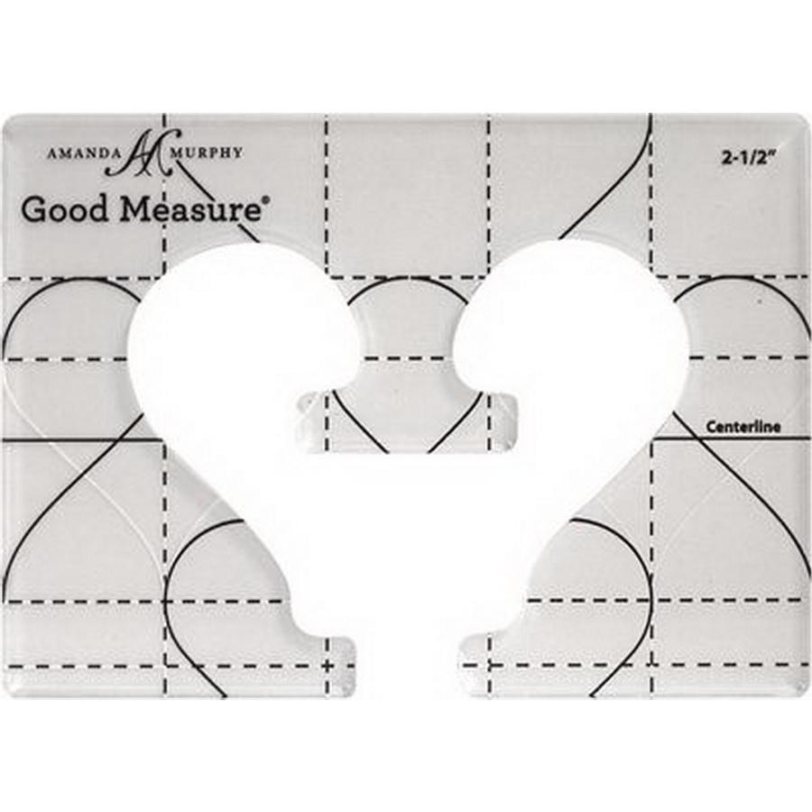 Good Measure Every Heart 1 Quilting Template Ruler 3 PC Set - Sewingmachinesplus.com
