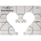 Good Measure Every Heart 1 Quilting Template Ruler 3 PC Set - Sewingmachinesplus.com