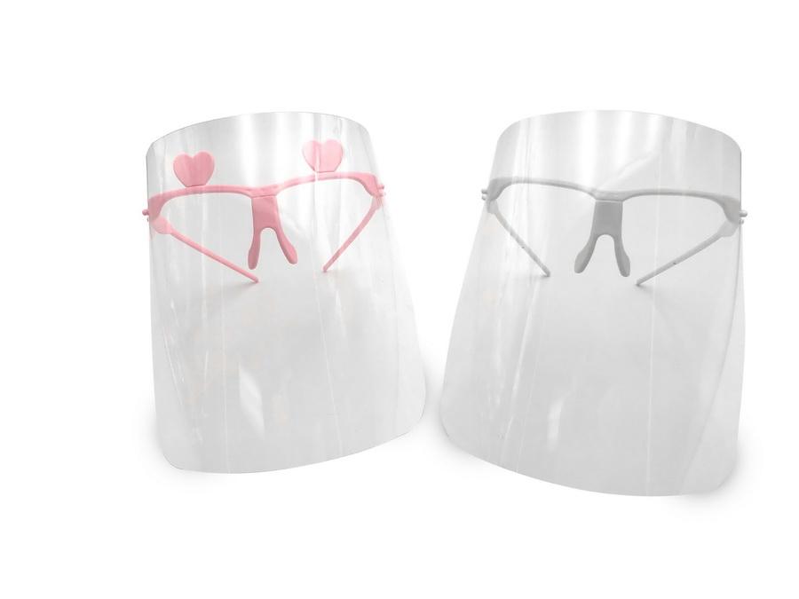 High Quality Face Shield in White or Pink - 10 Pack (FREE 4oz. Bottle of Hand Sanitizer Included) - Sewingmachinesplus.com