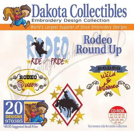 Embroidery design software Dakota Collectibles Rodeo Round Up, CD-ROM with 20 designs