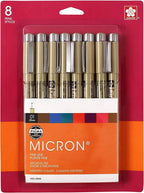 Micron Pen 8 Color Set 01 .25mm