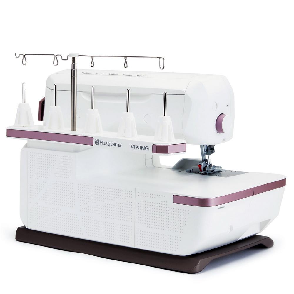 Husqvarna Viking Amber Air S500 Serger & Coverstitch Combo - Sewingmachinesplus.com
