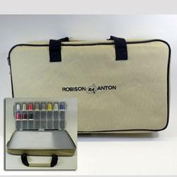 Robison Anton Sport Caddy Bag  Khaki & Black w/ 11 Spools SCADDY-BAG