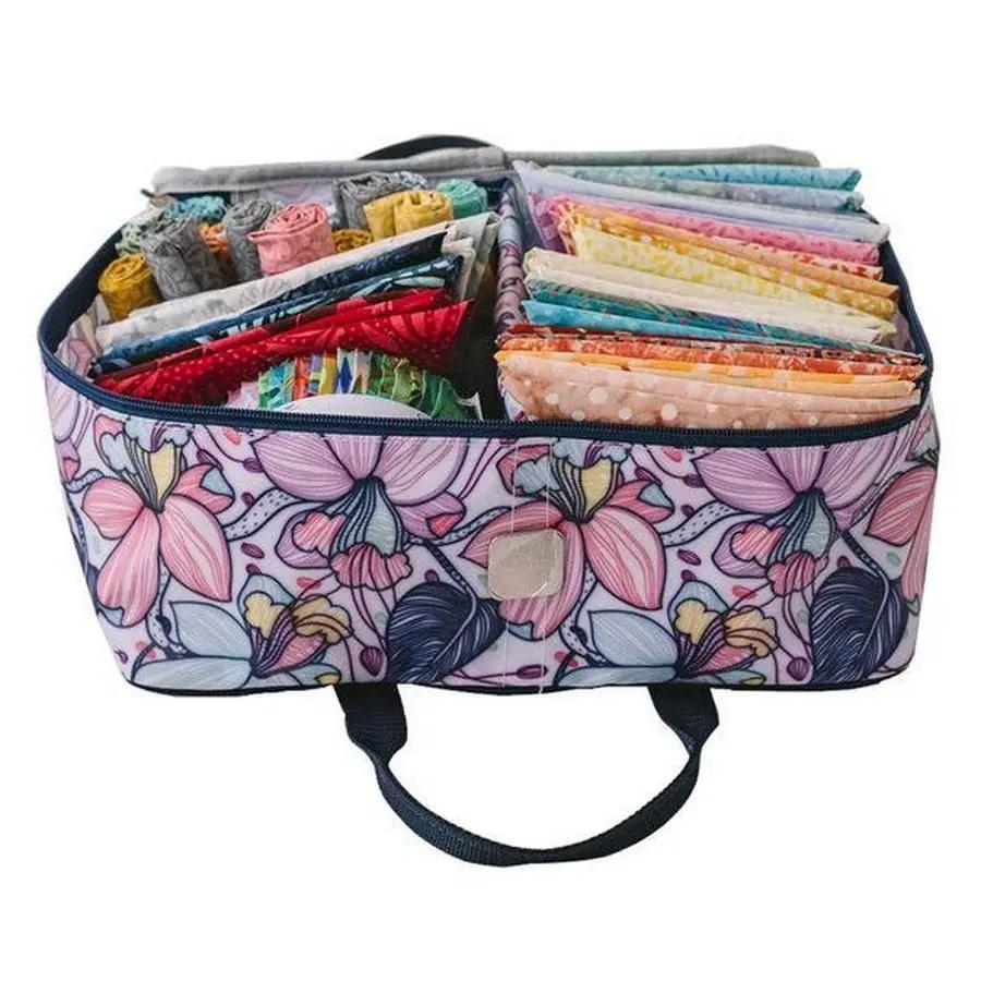 Bluefig Quilters Charm Pack Combo: Project Bag, Fat Quarter Bag, Zipper Bag and Wrist Bag - Maisy - Sewingmachinesplus.com