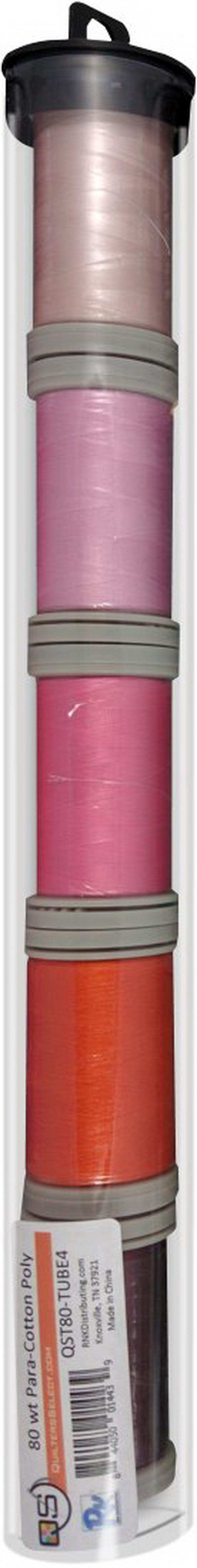 Quilters Select Para-Cotton Polyester Thread 80 Weight Tube Bundle 4